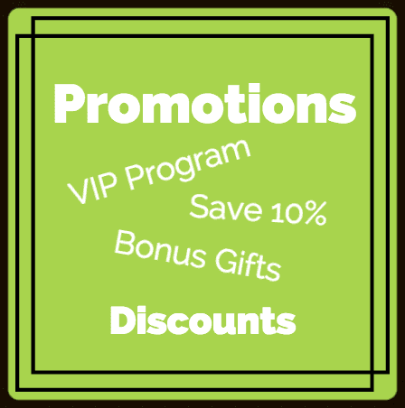 Promotions, VIP program, Bonus Gifts & Discounts
